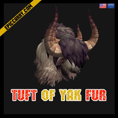 Touffe de fourrure de yak